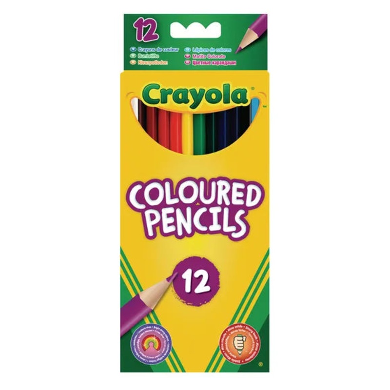 12 Crayola Coloured Pencils