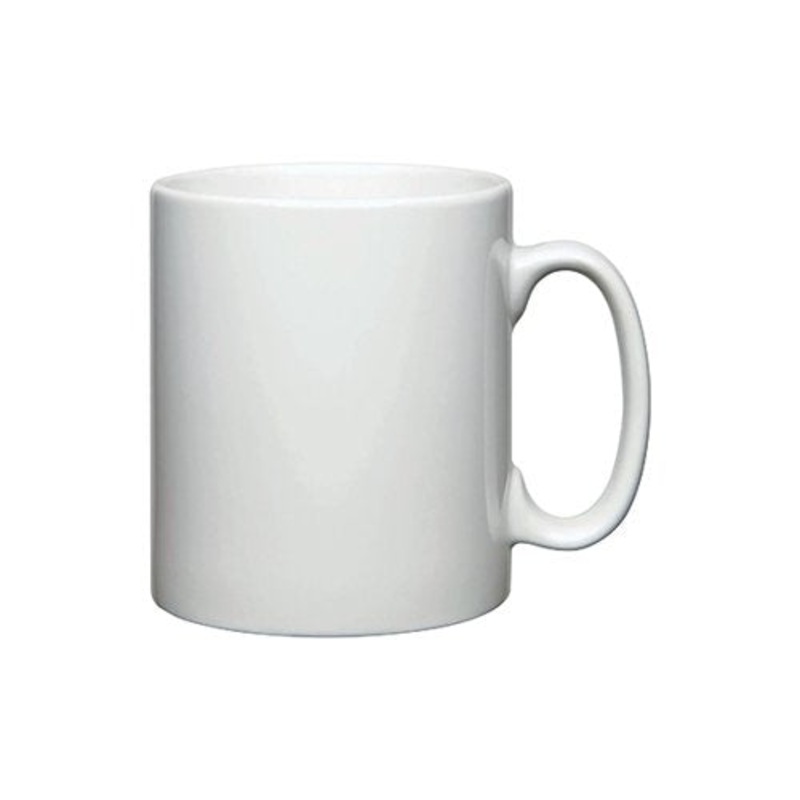 12oz White Bullet Style Mug