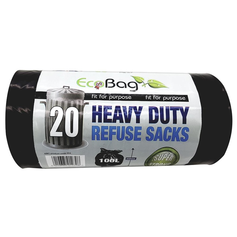 20 Heavy Duty Super Strong Refuse Durable Sacks
