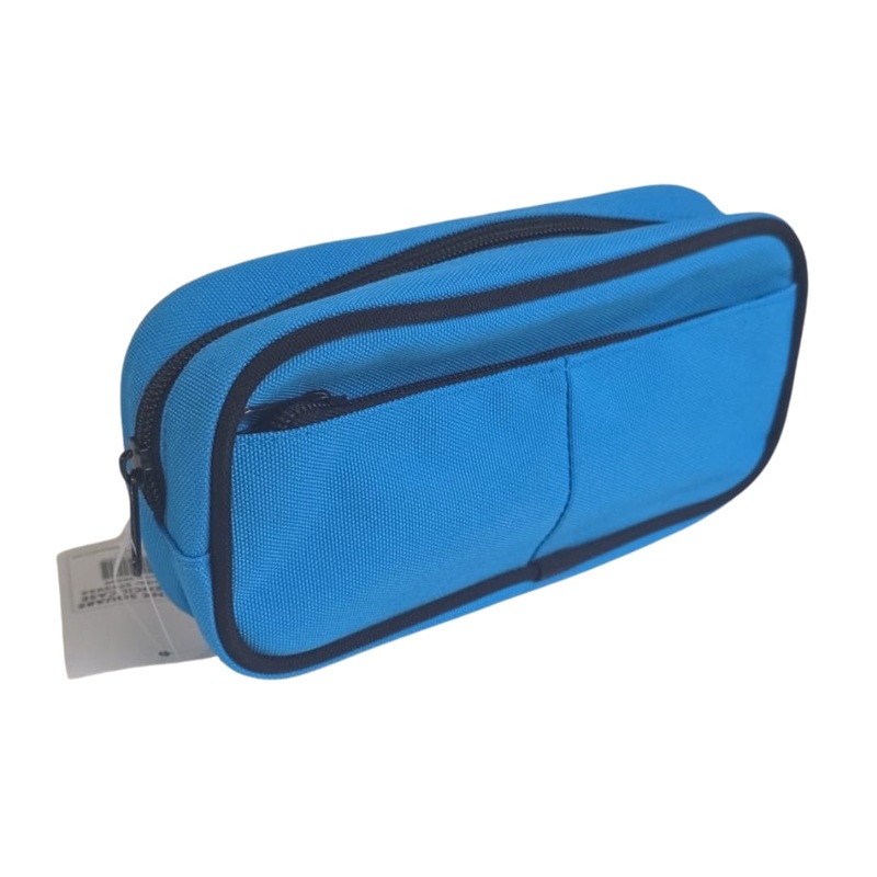 Blue/Pink Square Plain Pencil Case