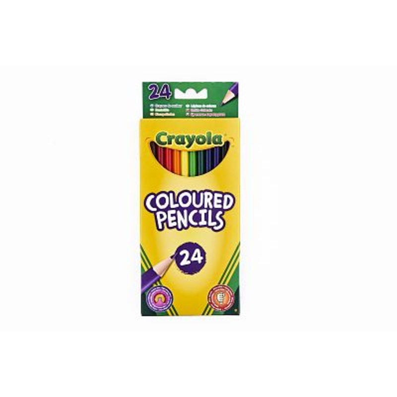 Crayola 24 Long Coloured Pencils