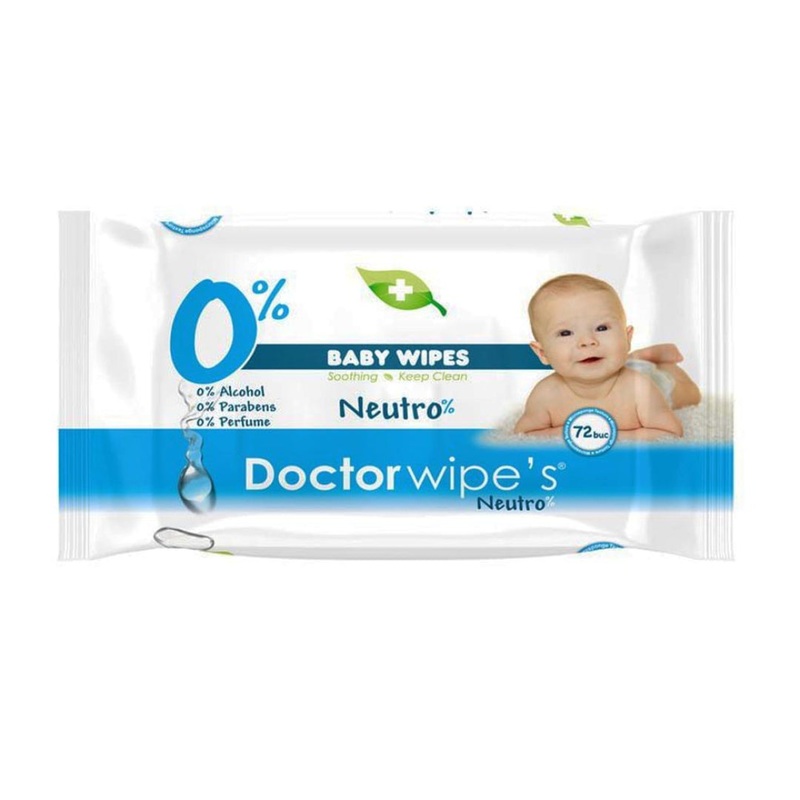 Doctor Wipes Neutro Baby Wipes  72 Pack
