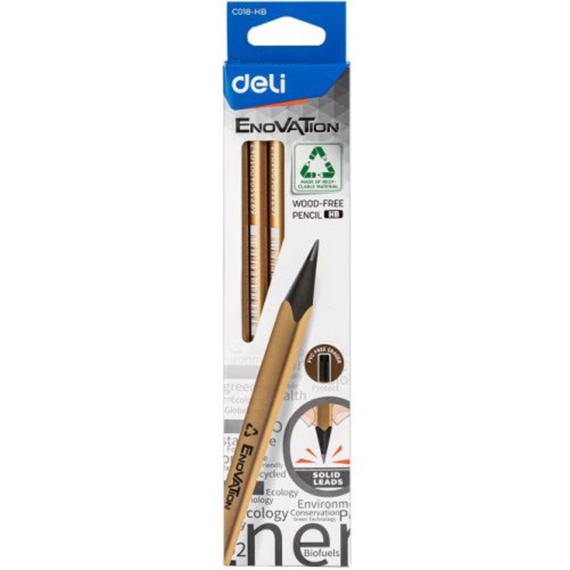 Enovation wood free HB Pencils by Deli