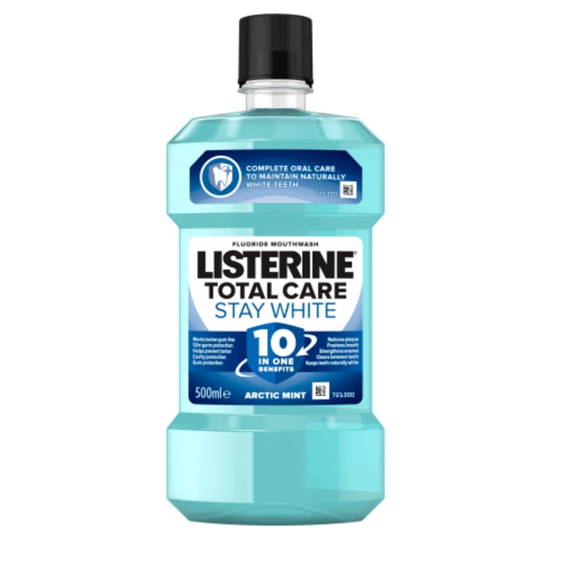 Listerine Mouthwash Stay White - 500ml