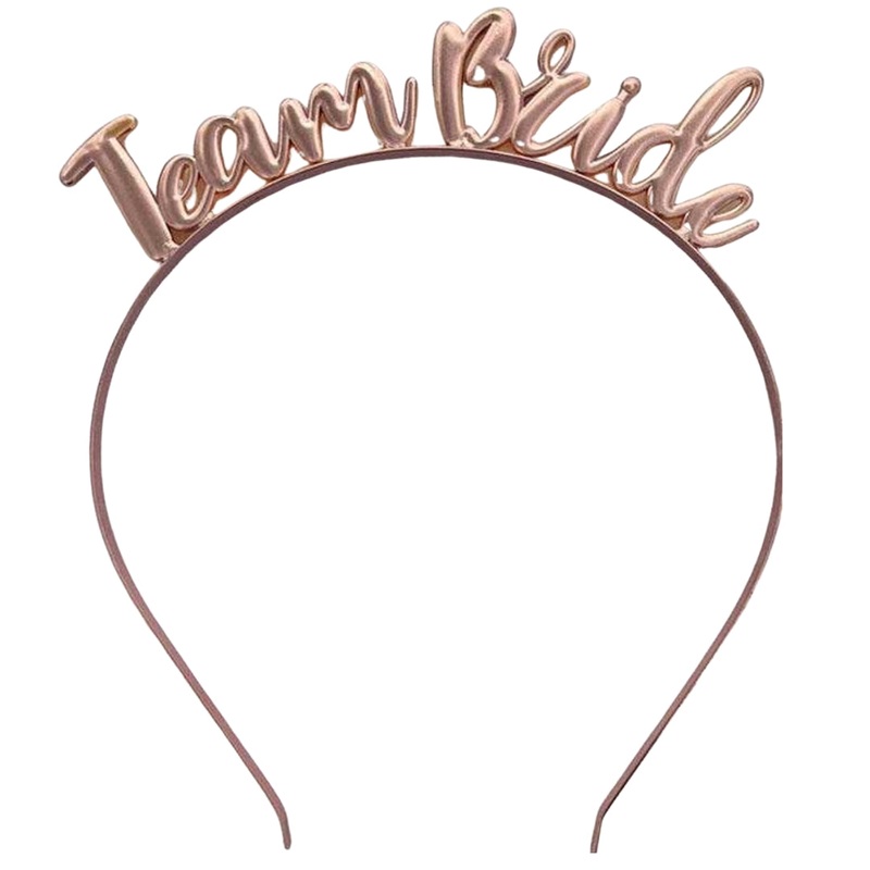 Rose Gold Team Bride Headband