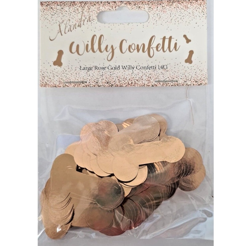 Rose Gold Willy Confetti  Party-Perfect Fun