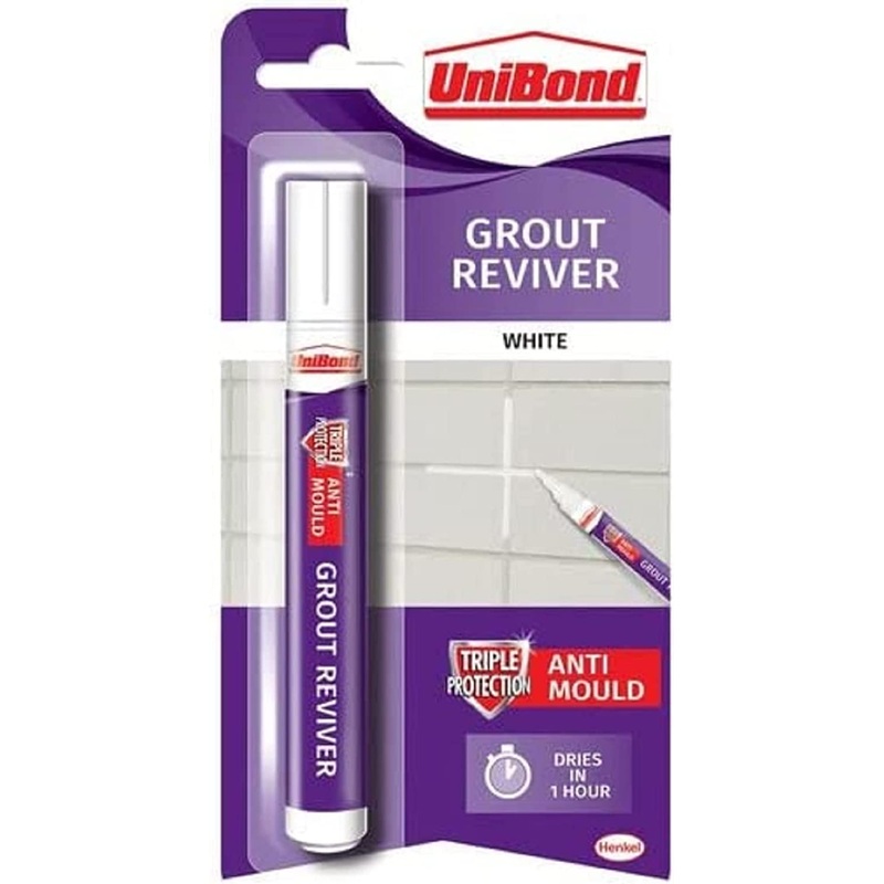 UniBond Tile Grout Pen White 7ml