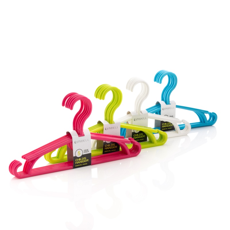 5PK Junior Hangers  Bright Colors