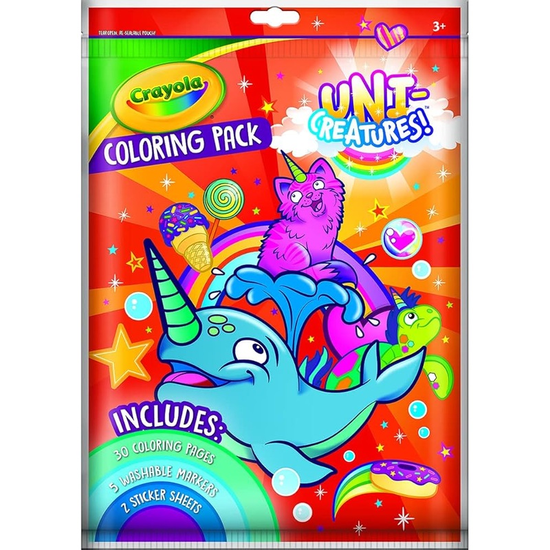 Crayola Uni-Creatures Children's Coloring Pack