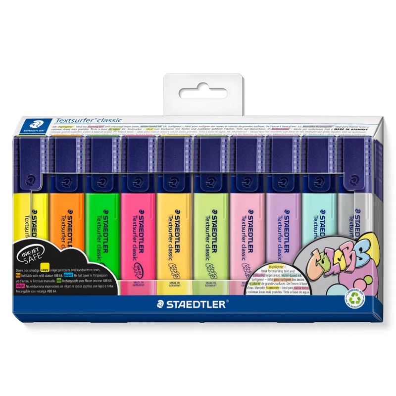Staedtler Textsurfer Pastel Highlighter  10 Pack
