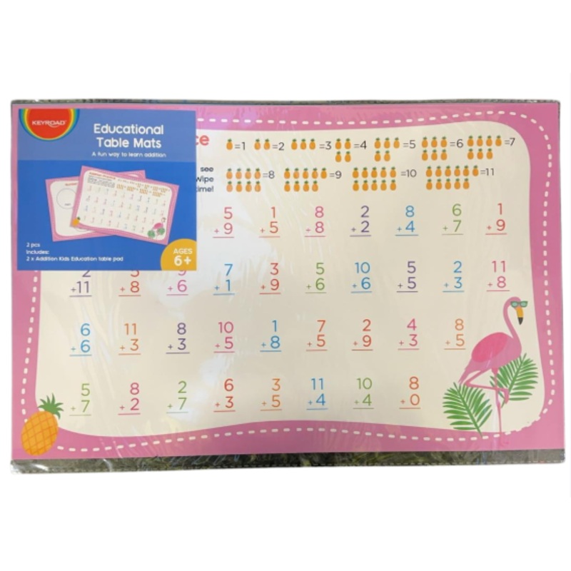 Keyroad Addition Educational Table Mats