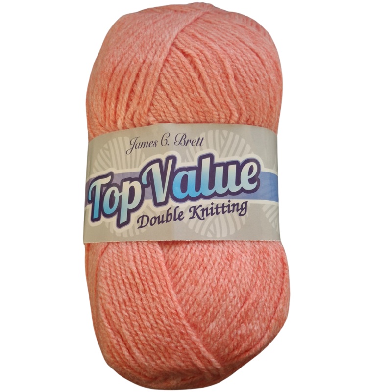Top Value 100 Grams Double Knitting Yarn 8424 Apricot