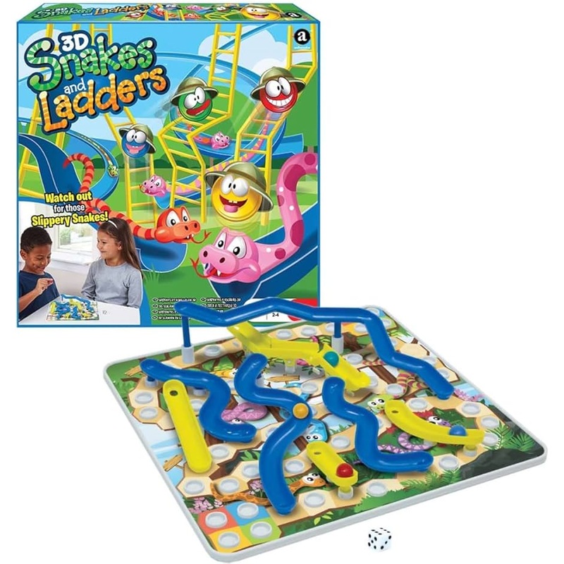3D Snake & Ladder Game (Big Size)