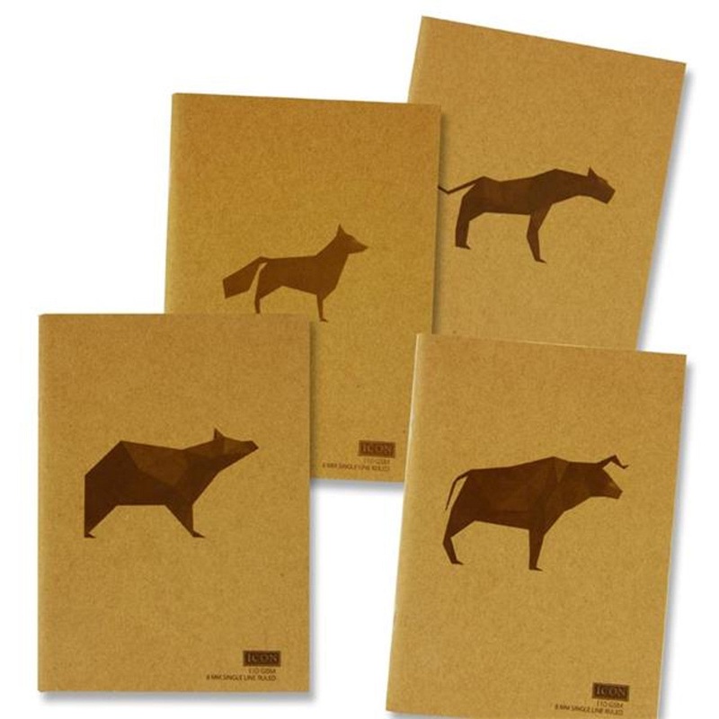 A5 Kraft Notebook 80 Pages.