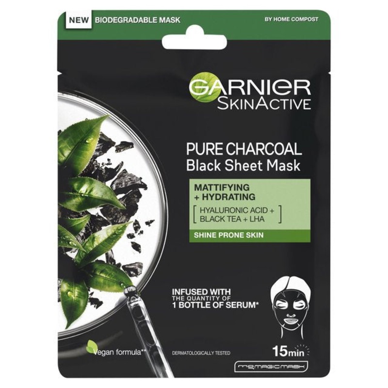 Garnier SkinActive Pure Charcoal Black Sheet mask