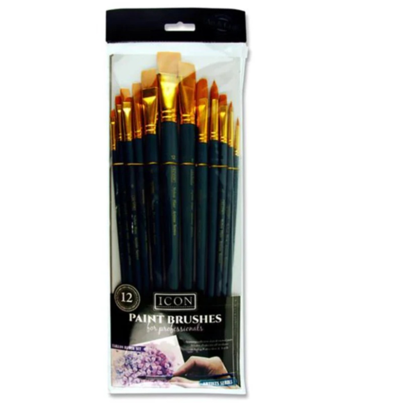 ICON Long Handle Brush Set  12-Piece