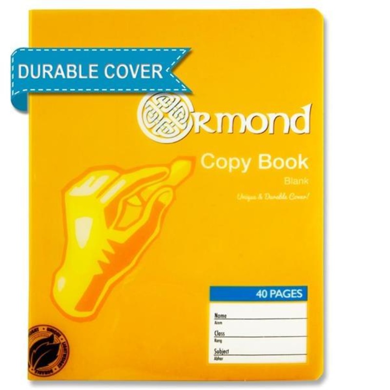 Ormond 40 pages of Durable Cover