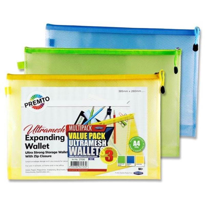 Premto B4+ Ultramesh Expanding Wallet - Pack of 3
