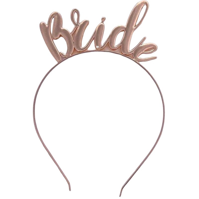 Rose Gold Bride Headband