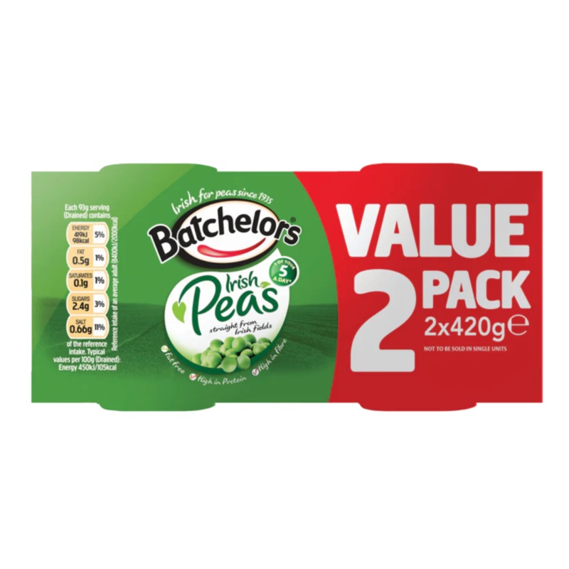 Batchelors Peas Value Pack 420g x 2