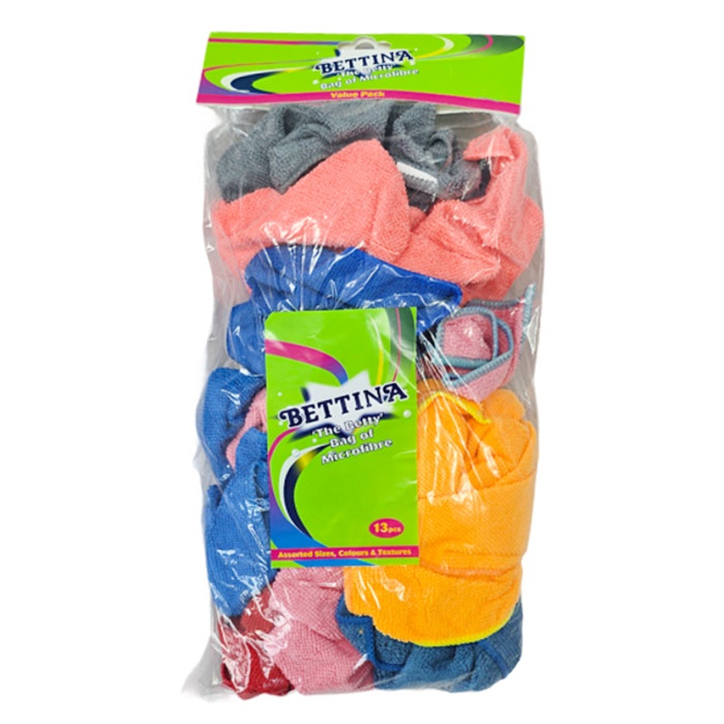 Bettina Bumper Bag of Microfibre Cloths 13 Pack