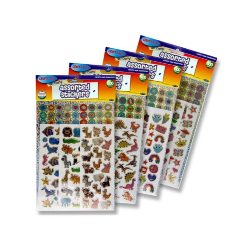 Crafty Bitz 500 Assorted Holographic Stickers