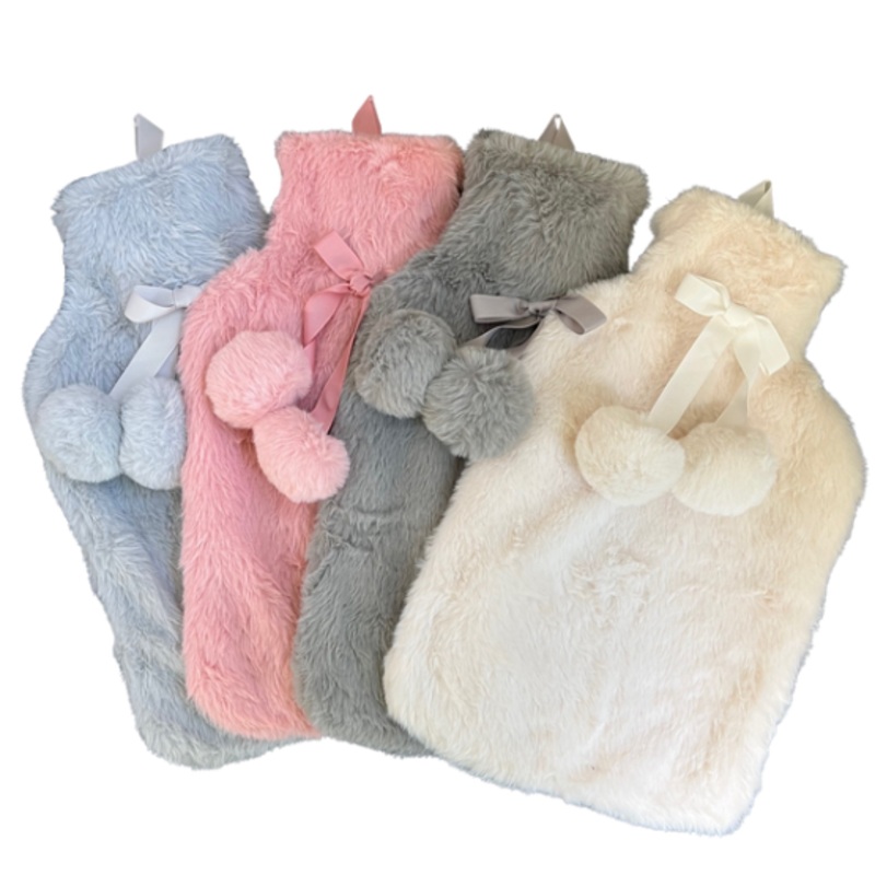 Rabbit Fur Hot Water Bottle 2L