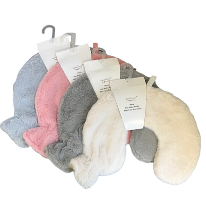 Rabbit Fur Neck Hot Water Bottle