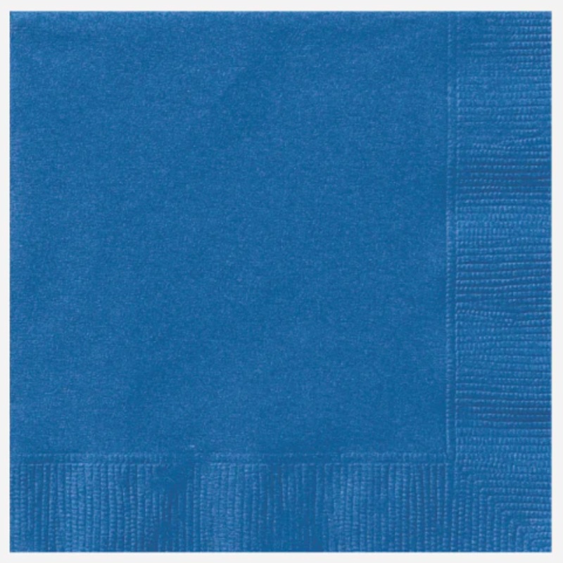 Blue 1-Ply Napkins 30cm x 30cm