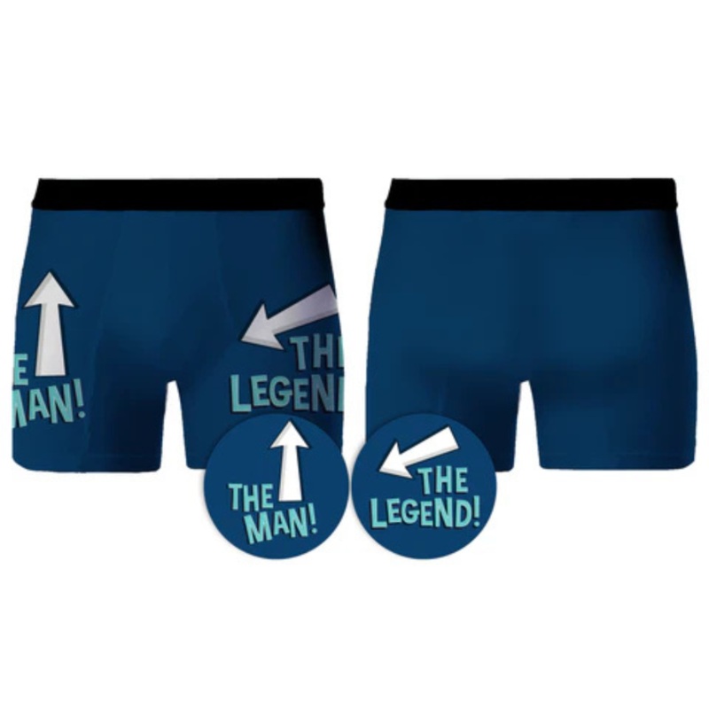 Mens Briefs Medium  Man Legend Print