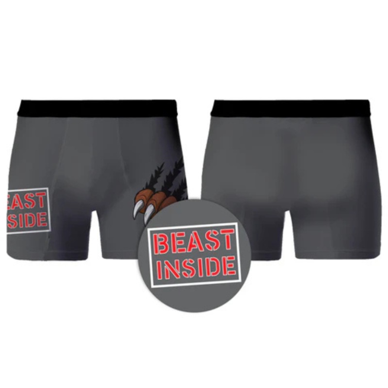 Mens Briefs Small  Beast Inside Print