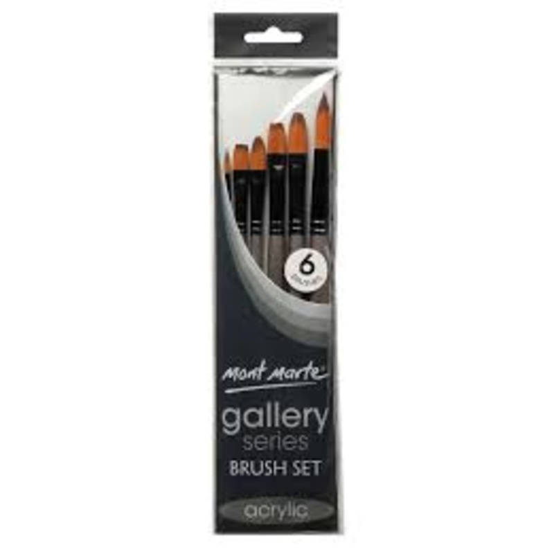 MM Gallery Series 6-Piece Acrylic Brush Set