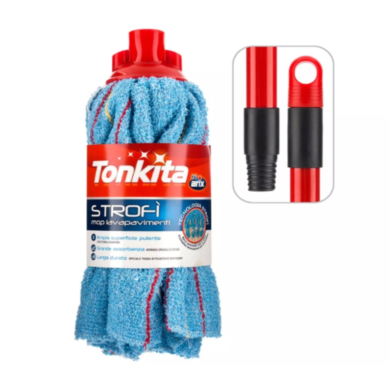Tonika Strofi Mop with Handle 360 Rotating Mop