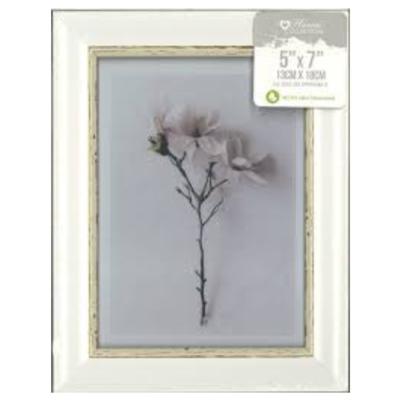 Vintage Cream Photo Frame  5x7 Inch