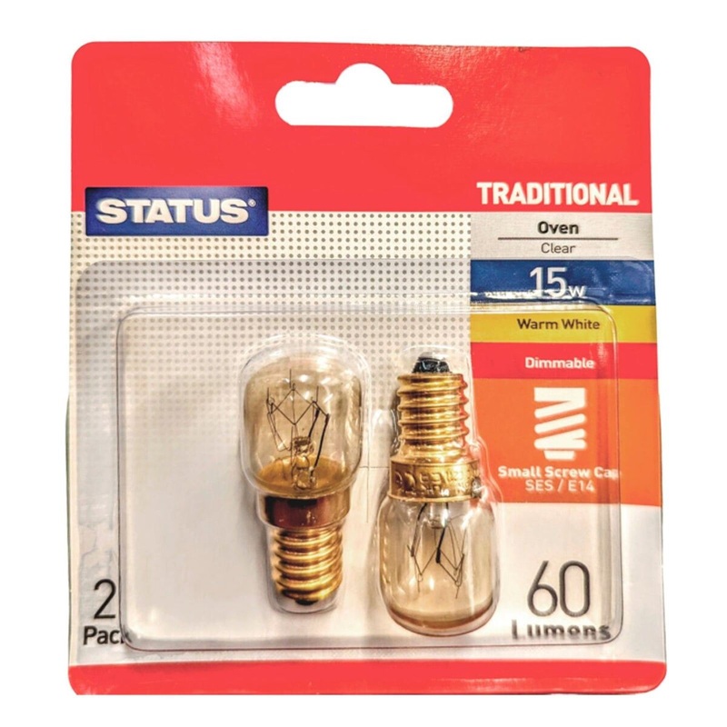 15w Oven Bulb 2pack