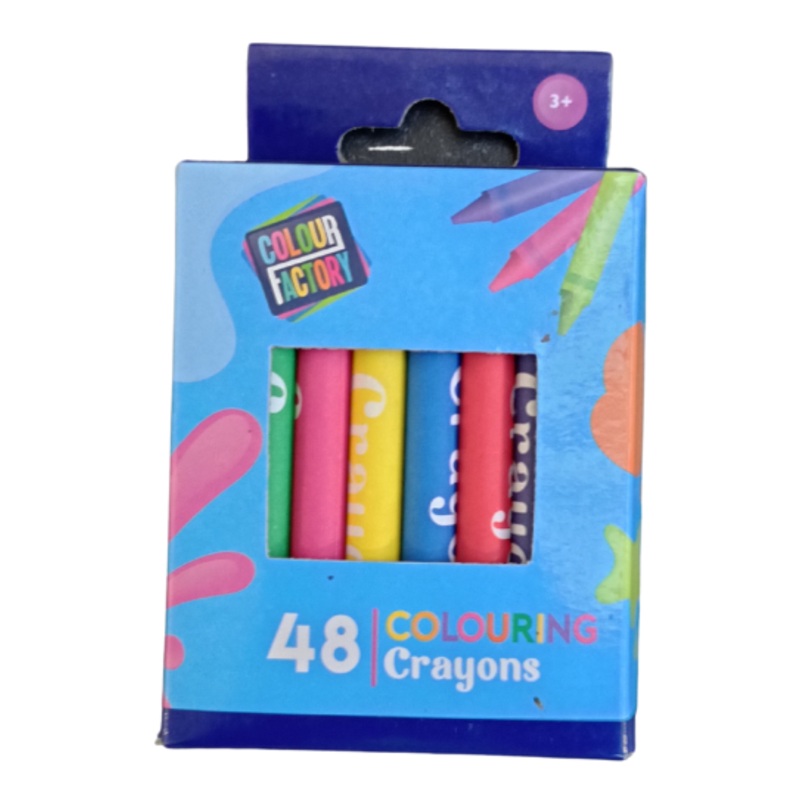 48 Pack Coloured Crayons