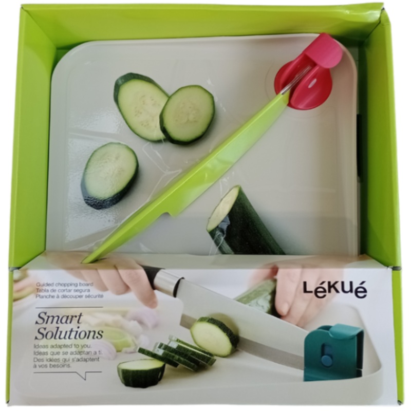 Lekue Easy Cut Board  Red Cutting Board