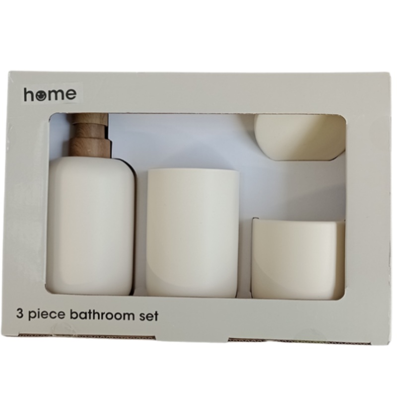 Matt Cream Bathroom Set