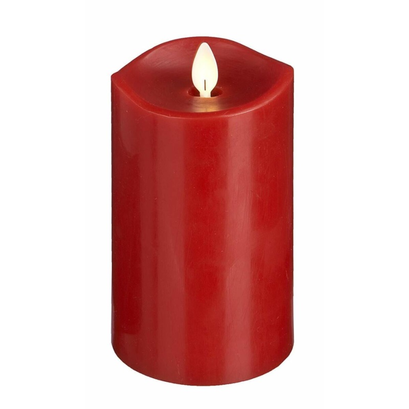 LED Flameless Wax Candle  Red