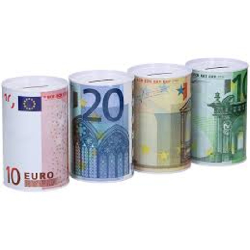 Money Bank Euro 8x13cm Coin Bank