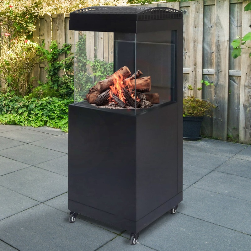 Muztag Bergen Gas Fire Column with a Free Cover