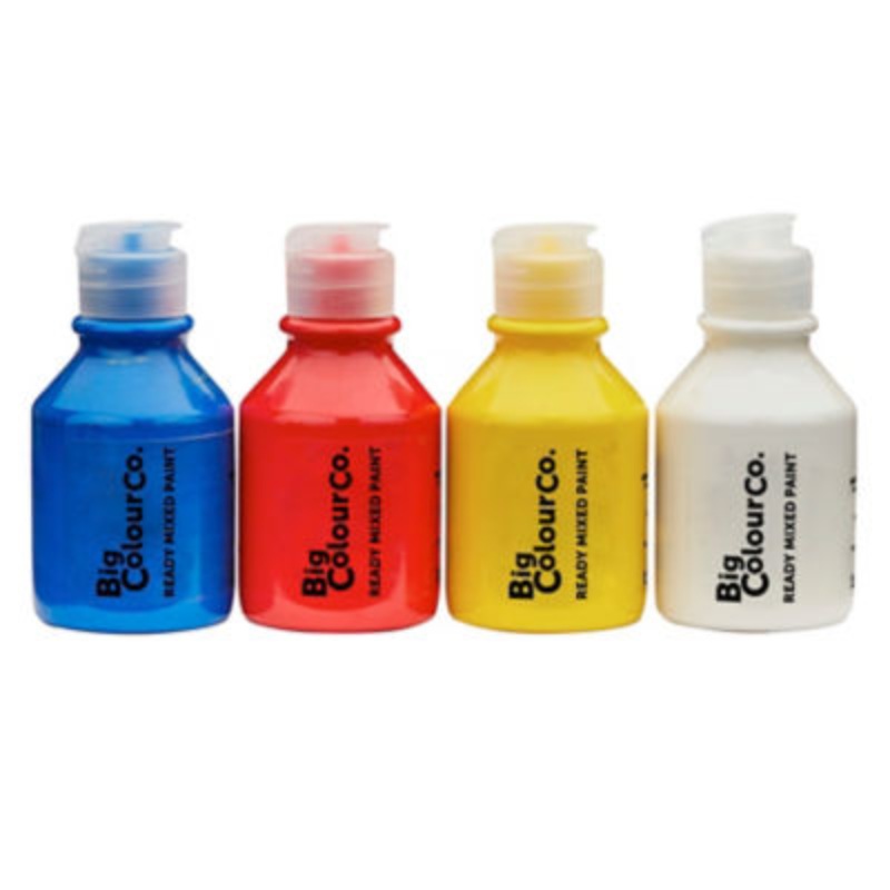 Scola Readymix Primary Paint Set  4x150ml Bottles