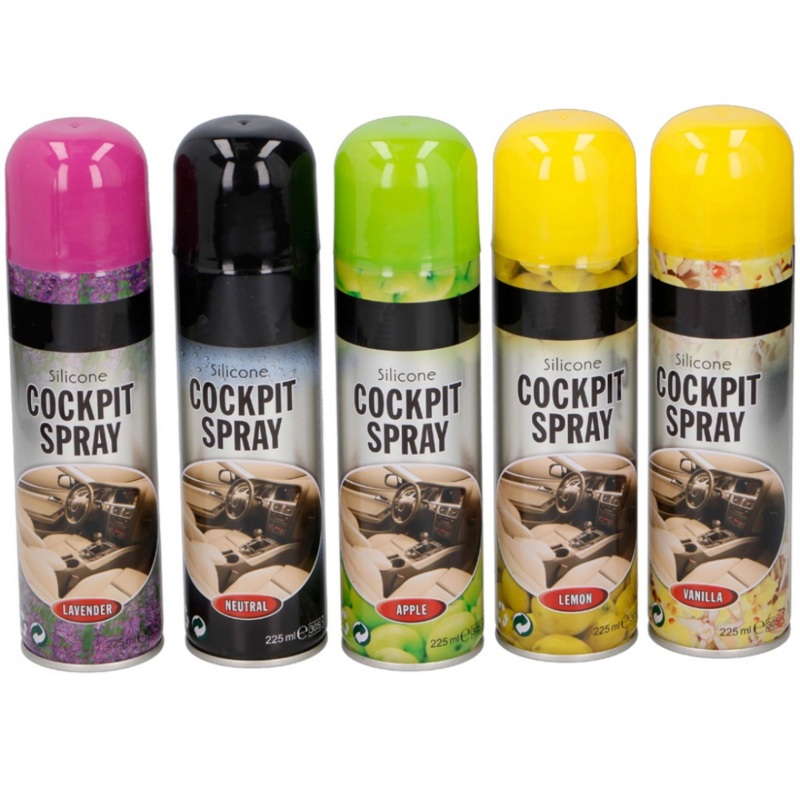 Dunlop Cockpit Spray 220ml  5 Assorted