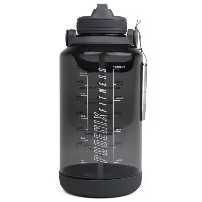 Phoenix Motivational Water Bottle Black  2L