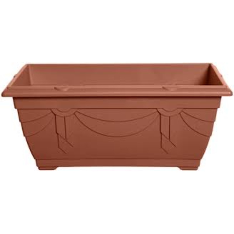 60cm Venetian Window Box Terracotta