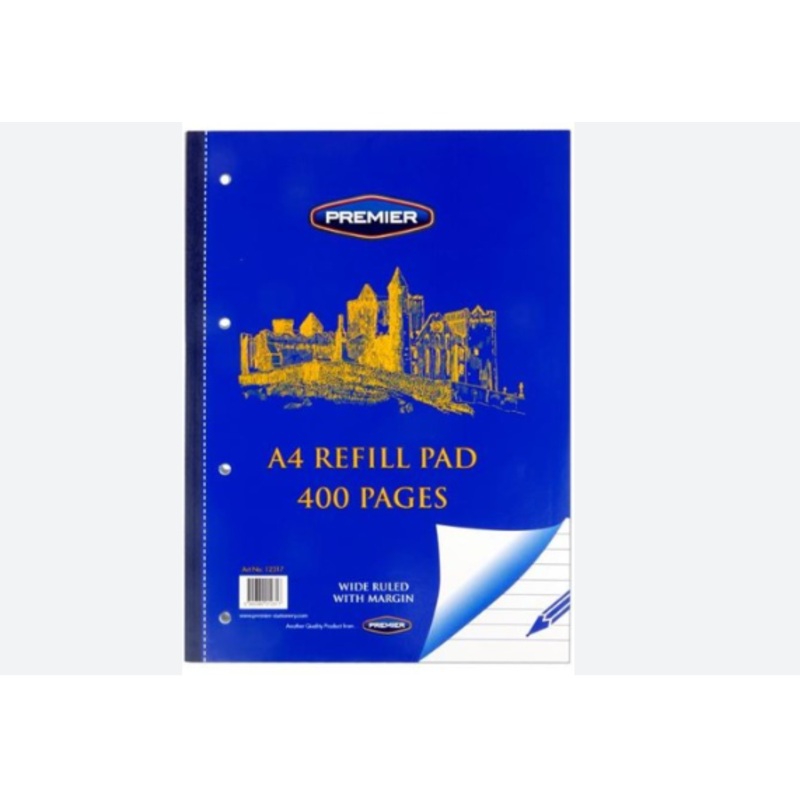 A4 400 Page Refill Pad Side Bound