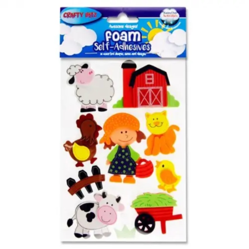 Crafty Bitz 3D Foam Stickers - Farm