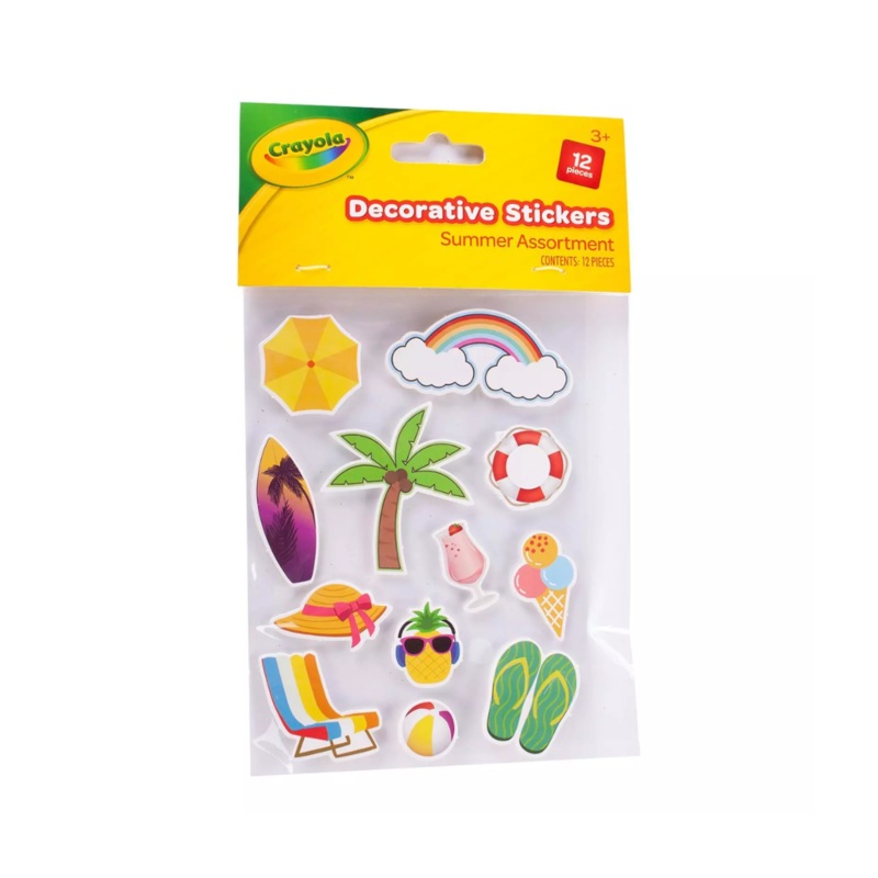 Crayola Decorative Stickers  Summer Edition
