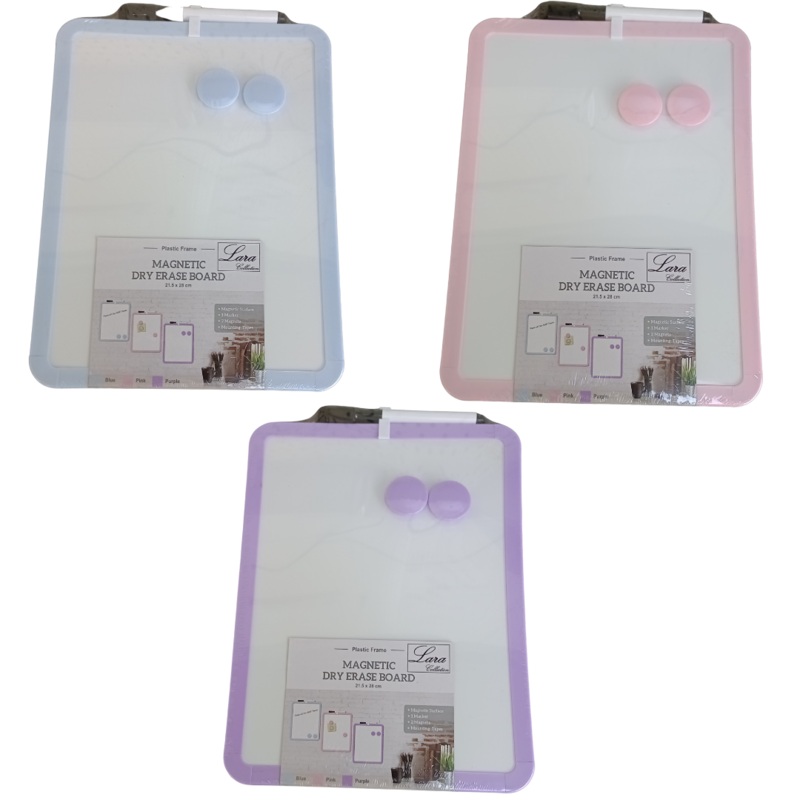 Magnetic Dry Erase Board Pastel Colours