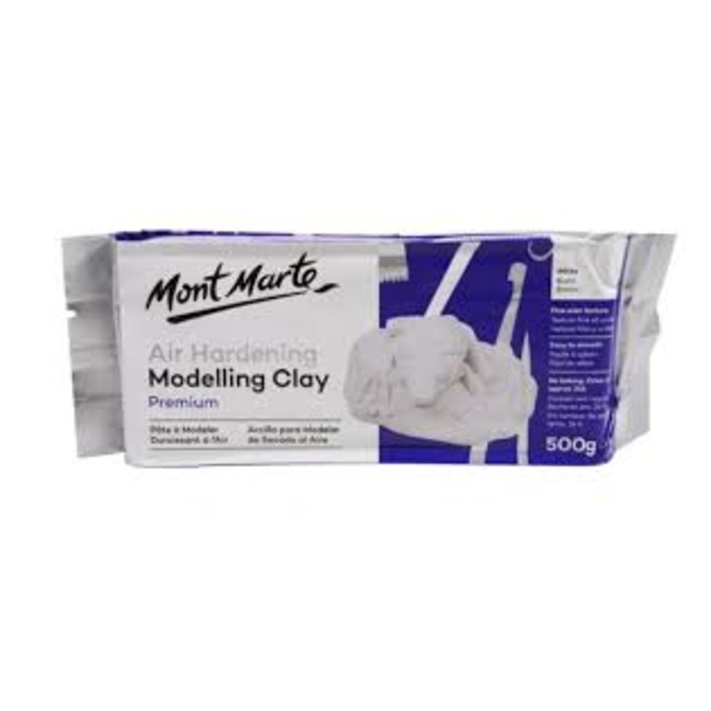 MM Air Hardening Modelling Clay - White, 500g
